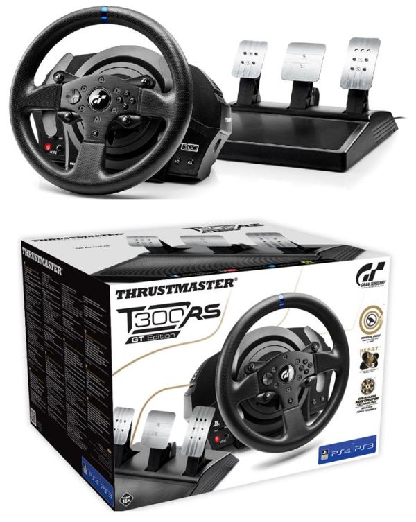 Кермо і педалі Thrustmaster T300 RS GT Edition Офіційна ліцензія Sony, PC/PS4/ PS3/PS5