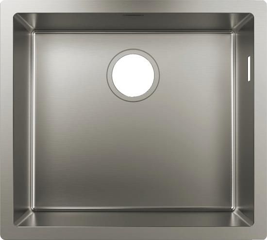 Мийка кухонна Hansgrohe Combi S71, нерж.сталь, прямокутник, без крила, 500x450x185мм, чаша - 1, врізна/під стільницю, нерж
