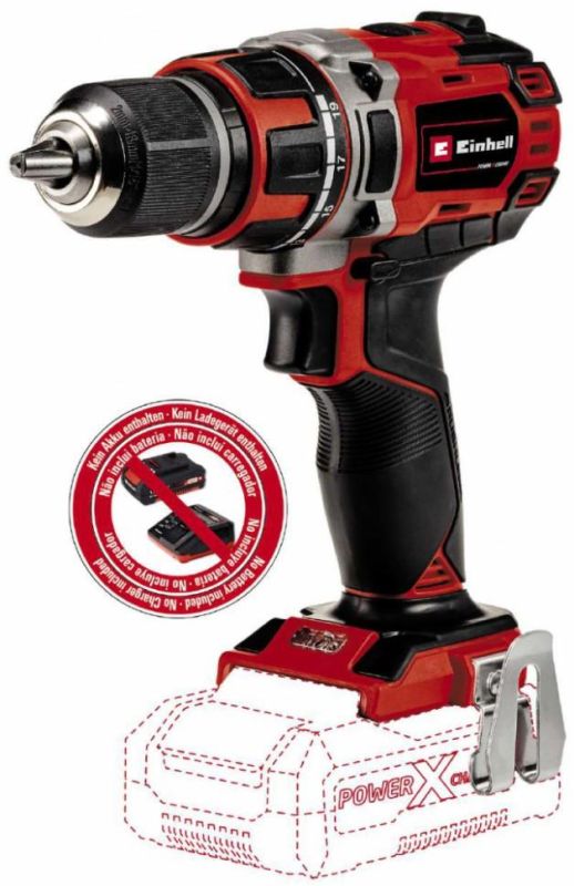 Шурупокрут-дриль акумуляторний Einhell Professional TP-CD 18/50 Li BL Solo 18В 50Нм 0-500·0-1800об/хв 2-13мм 1.1кг без АКБ та ЗП