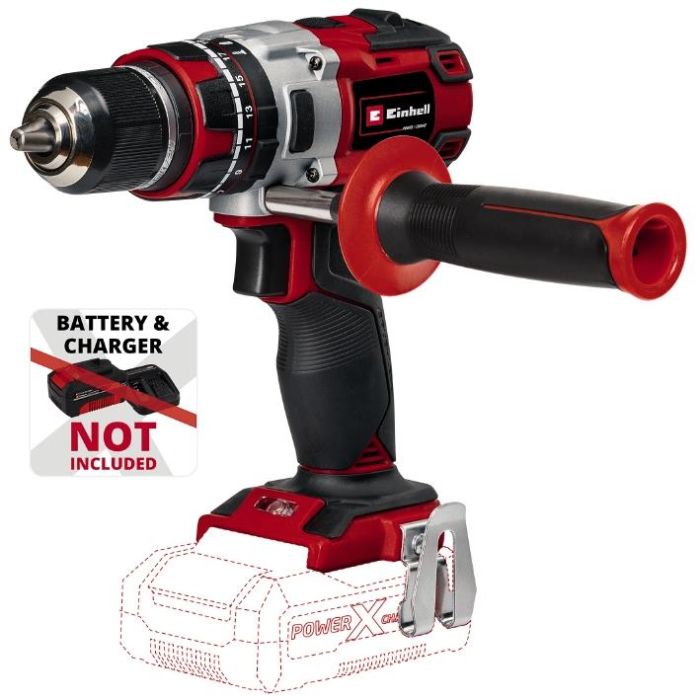 Шурупокрут-дриль ударний акумуляторний Einhell Professional TP-CD 18/80 Li-i BL - Solo PXC 18В 80Нм 0-500/0-1800об/хв 1.43кг без АКБ та ЗП