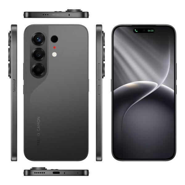 Смартфон TECNO Camon 50 (CN5) 6.78" 8/256ГБ, 2SIM, 6500мА•год, Moonshadow Black