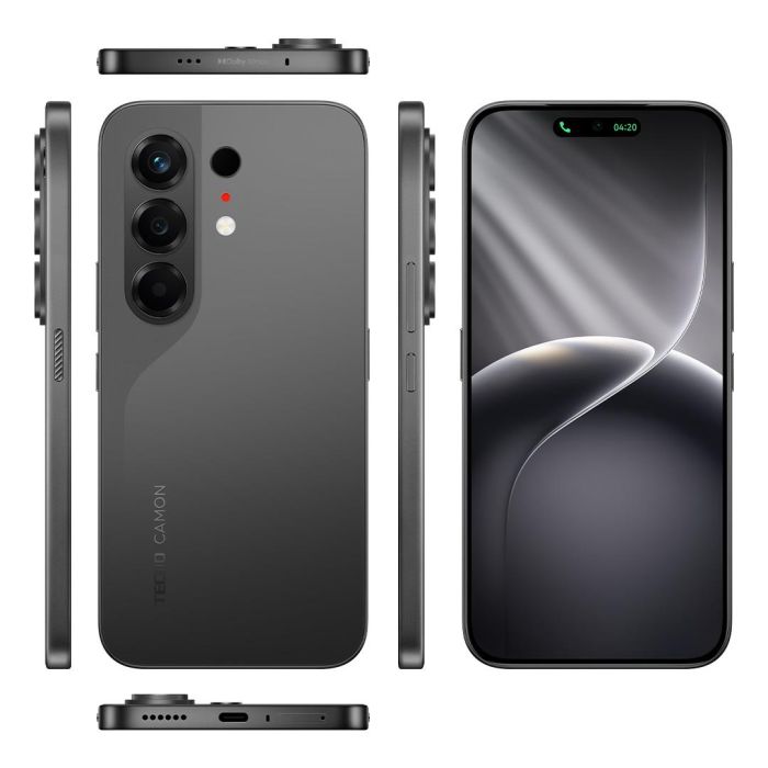 Смартфон TECNO Camon 50 (CN5) 6.78" 12/256ГБ, 2SIM, 6500мА•год, Moonshadow Black