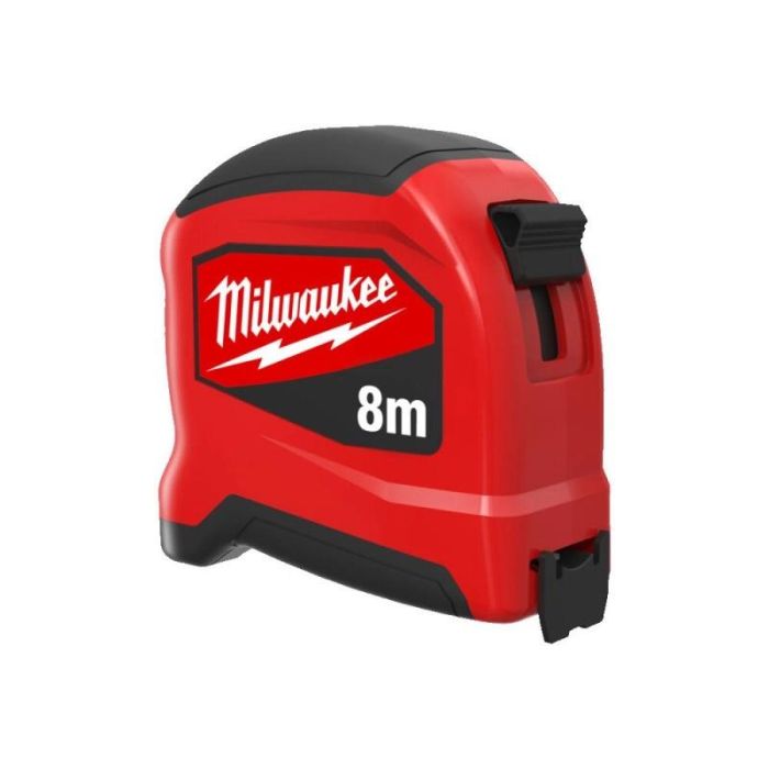 Рулетка Milwaukee SLIMLINE, 8мх25мм з фіксатором змотування, АБС-пластик