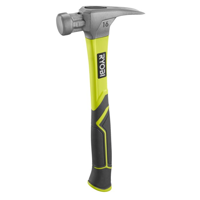 Молоток столярний Ryobi RH16FSS 450г магнітний утримувач руків'я скловолокно