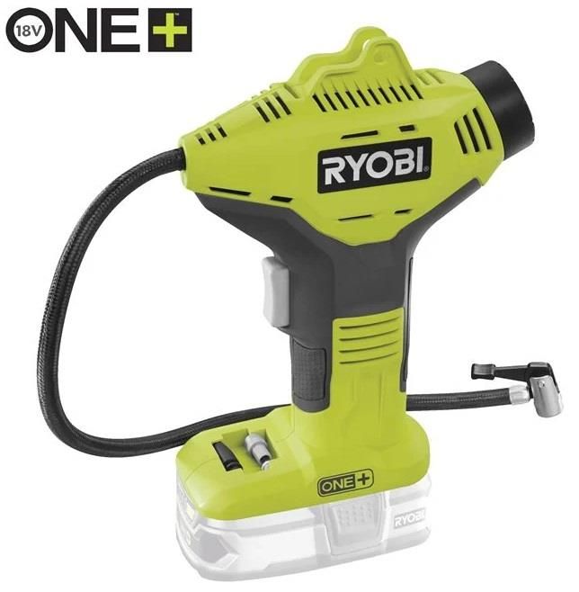 Компресор автомобільний акумуляторний Ryobi ONE+ R18PI-0 18В 10.3бар 16л/хв 0.7кг без АКБ та ЗП