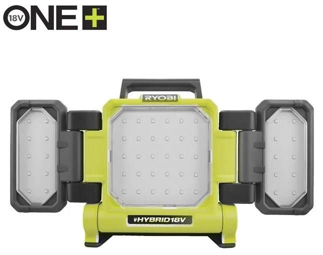 Прожектор гібридний панельний Ryobi ONE+ RLPH18-0 18В/220В Hybrid 3 LED панелі 3000лм 3 режими яскравості без АКБ та ЗП