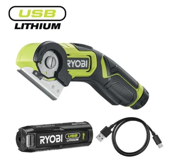 Різак акумуляторний Ryobi USB Lithium RCT4-120G 4В 2А·год рез 6.4мм 270об/хв 0.27кг