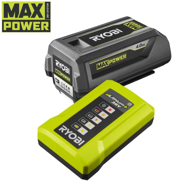 Набір акумулятора та зарядного пристрою Ryobi Max Power RY36BK17B-140 36В 1х4А·год ЗП 1.7А