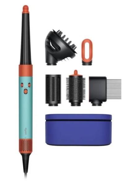 Стайлер Dyson Airwrap I.D. HS08 Curly/Coily Ceramic Patina/Topaz, 1300Вт, темп.режимів-3, D -30,40mm, насадок-6, кейс, кераміка, блакитно-мідний