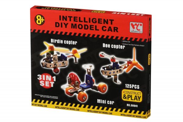 Конструктор металевий Same Toy Inteligent DIY Model Car 3в1 125ел