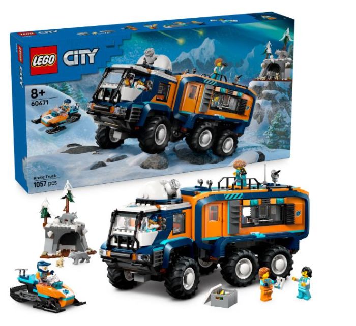 Конструктор LEGO City Арктична дослідницька вантажівка з науковою лабораторією