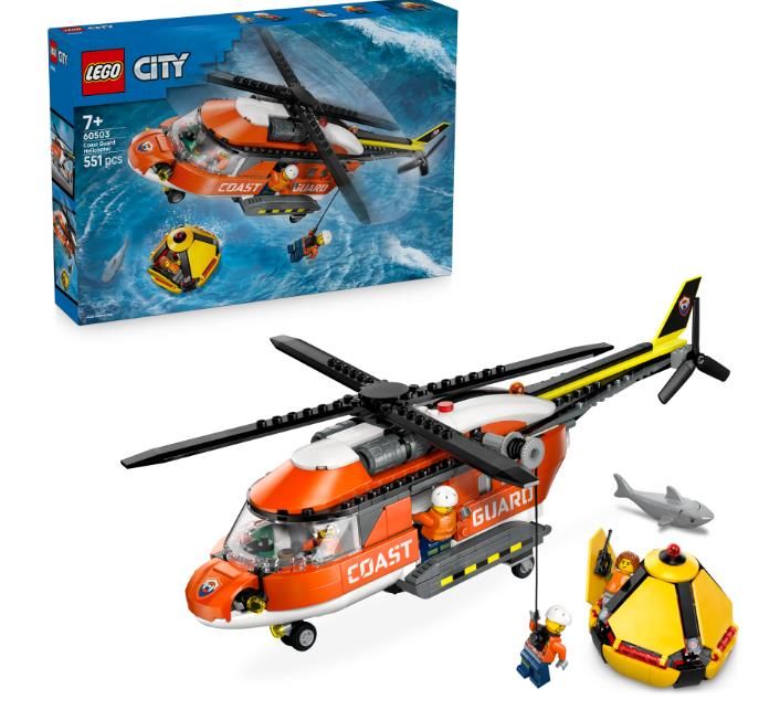 Конструктор LEGO City Гелікоптер берегової охорони
