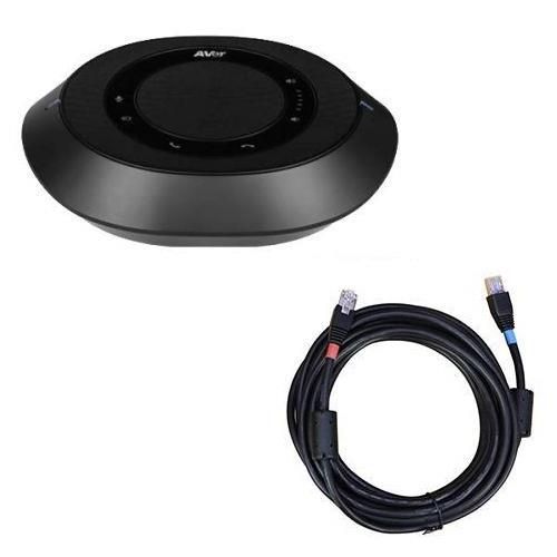 Спікерфон додатковий AVer FONE540 з 10 м кабелем для систем FONE540/ VC520 Pro 2/ VC550/ VC520 Pro 3, 2 х Omni-mic, радіус дії 3 м, RJ45, чорний