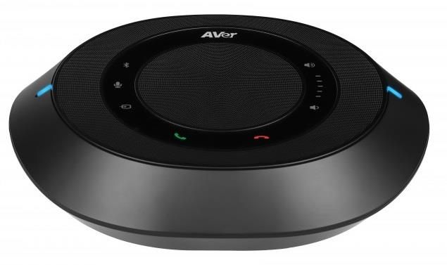 Спікерфон настільний/стельовий Aver FONE540 BT, 2 х Omni-mic, радіус дії 3 м, Bluetooth 5.0, USB, 3.5 mini jack, RJ45, чорний