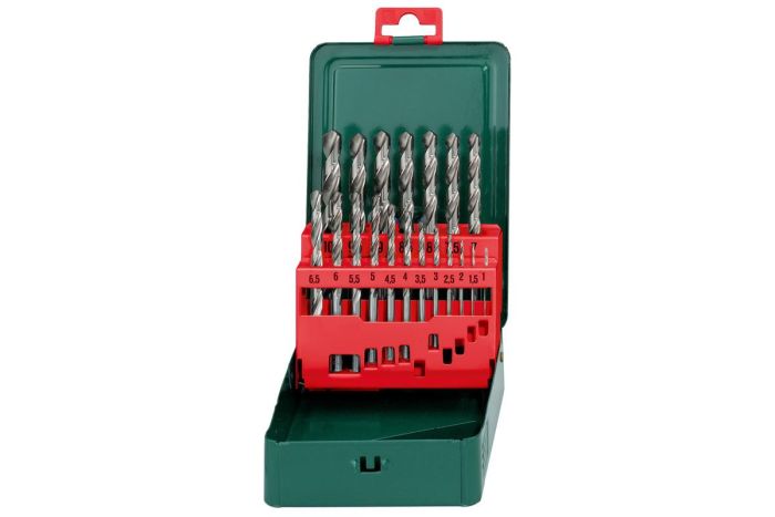 Набір свердел по металу Metabo HSS-G, 19шт