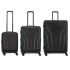 Набір валіз Wenger Amplix Hardside, полікарбонат, (S+M+L), TSA, 4 колеса, EXP, чорний
