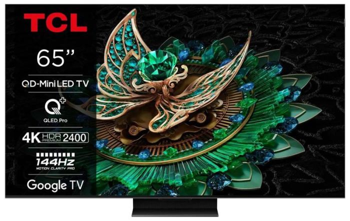 Телевізор 65" TCL MiniLED 4K 144Hz Smart Google TV Titan ONKYO sound