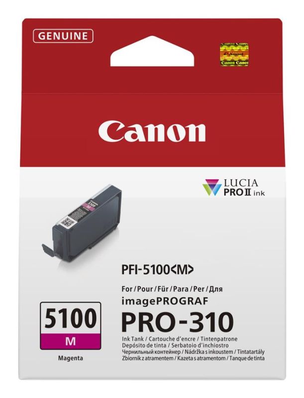 Картридж струменевий Canon PFI-5100 imagePROGRAF Pro-310 Magenta