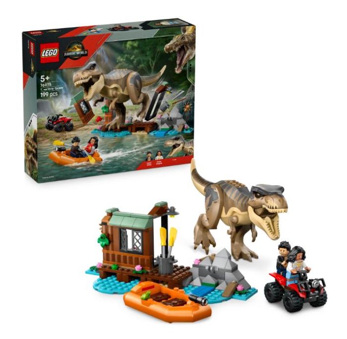Конструктор LEGO Jurassic World  Втеча річкою від тиранозавра