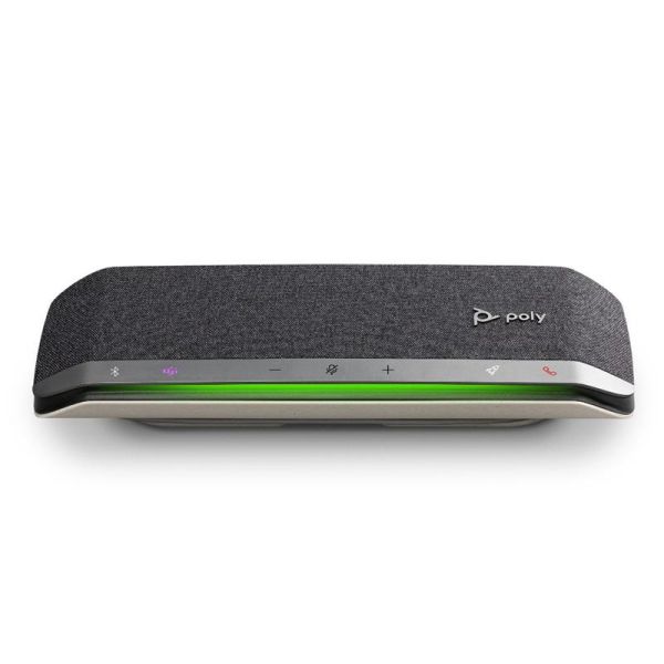 Спікерфон Poly Sync 40-M, сертифікат Microsoft Teams, 3 x Bi-Mic, радіус 2,5 м, USB-A, USB-C, Bluetooth, сірий