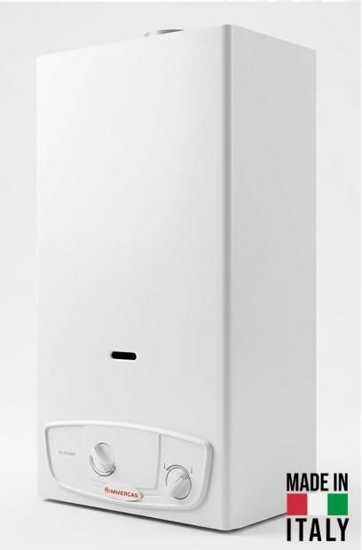Газова колонка Immergas JULIUS ECO 11 11л/хв 19.3 кВт Low NOx розпалювання від батарейок білий