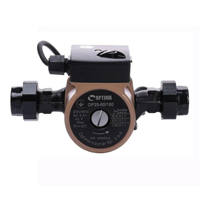 Насос циркуляційний Optima OP25-60-180, G 1 1/4", 10 бар, 180мм, 110Вт, 230В