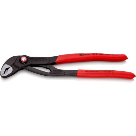 Кліщі сантехнічні KNIPEX Cobra QuickSet, 0-50мм, 250мм, фосфатовані, 0.335кг