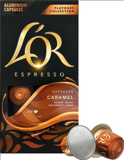 Кава L`OR капсули, Espresso Caramel, арабіка, 10шт, Nespresso