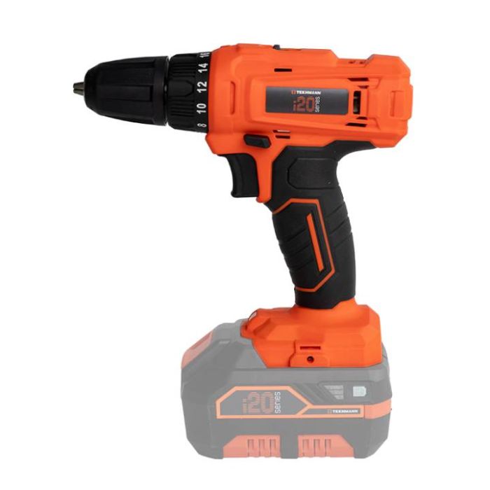 Шурупокрут-дриль акумуляторний Tekhmann TCD-30/i20 KIT 20В 30Нм 0-400·1500об/хв 0.86кг без АКБ та ЗП
