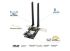Адаптер WiFi ASUS PCE-AX3000 AX3000, PCI-Express x1, BT5.0