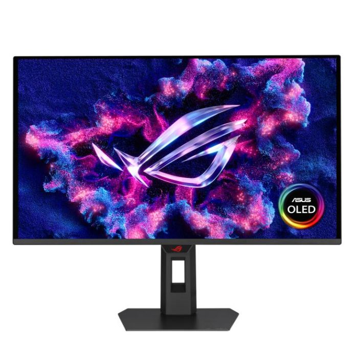 Монітор Asus 26.5" ROG Strix XG27AQDPG 2xHDMI, DP, 2xUSB, QD-OLED, 2560x1440, 500Hz, 0.03ms, DCI-P3 99%, G-SYNC, FreeSync, Pivot, HDR500