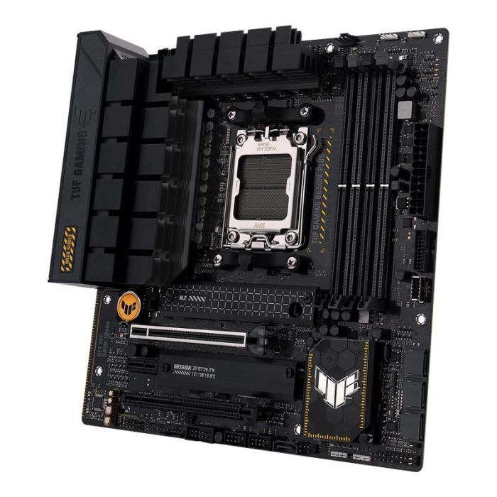 Материнcька плата ASUS TUF GAMING B650M-PLUS WIFI sAM5 B650 4xDDR5 M.2 HDMI DP Wi-Fi BT mATX