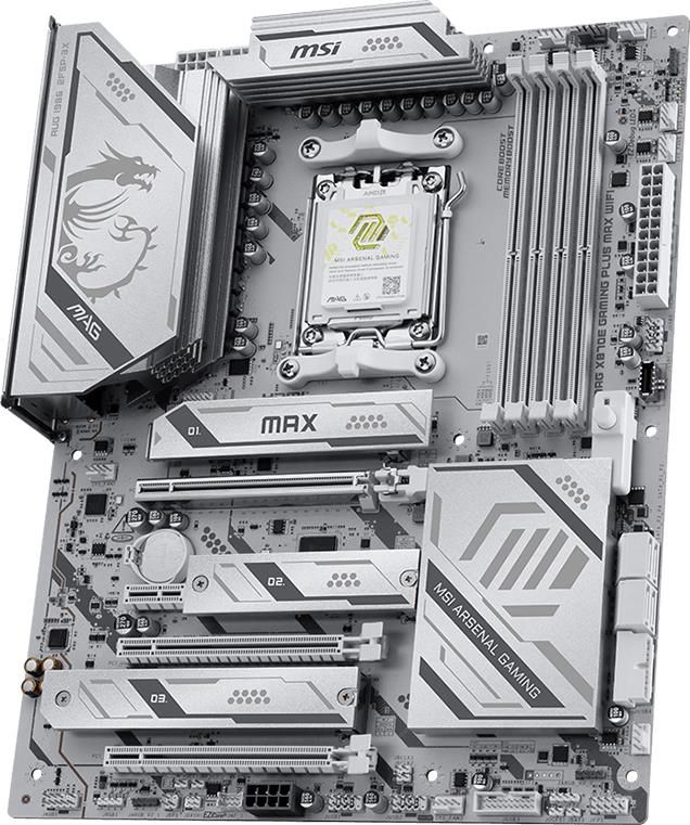 Материнcька плата MSI MAG X870E GAMING PLUS MAX WIFI sAM5 X870E 4xDDR5 M.2 HDMI Wi-Fi BT ATX