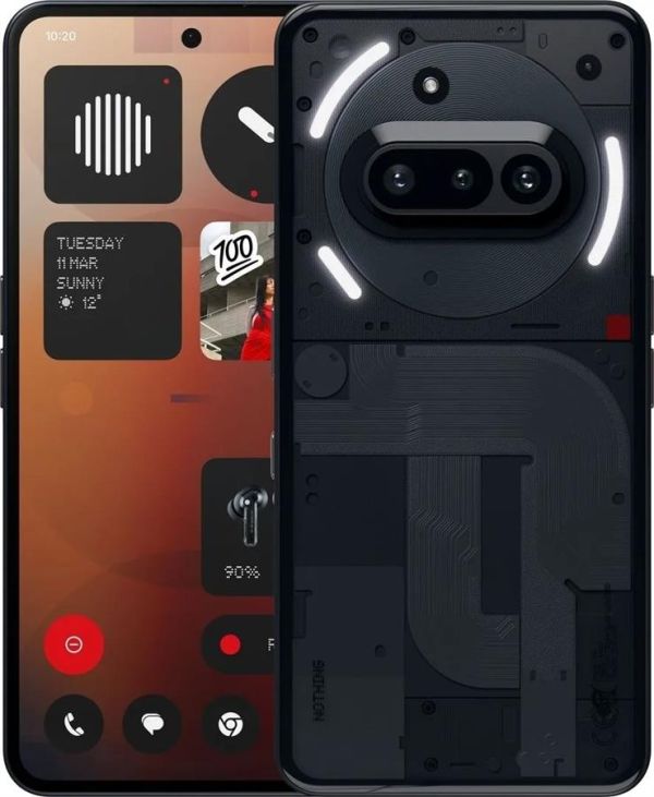Смартфон Nothing Phone (3a) 6.77" 12/256ГБ, 2SIM, 5000мА•год, чорний