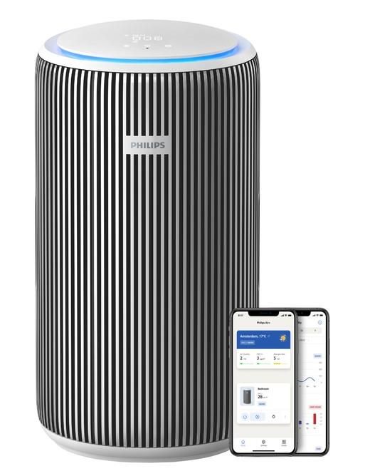 Очисник повітря Philips Series 3200, 135м2, 520м3/год, HEPA +вугільний фільтр, Wi-Fi, 5 режими, сріблясто-білий
