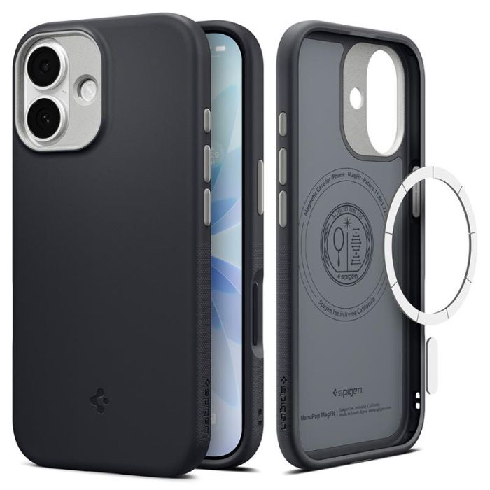 Чохол Spigen для iPhone 17, Nano Pop MagFit, Black Sesame