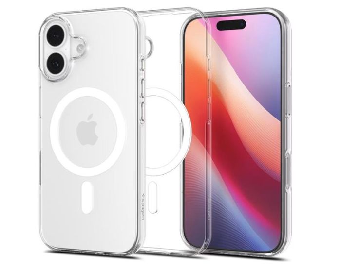 Чохол Spigen для iPhone 17, Liquid Crystal MagFit, Clear White