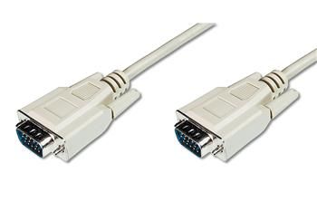 Кабель DIGITUS VGA (HDDB15M/M) 1.8м, білий