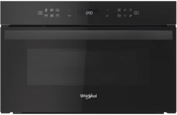 Мікрохвильова піч Whirlpool вбудована, 31л, електронне упр., 1000Вт, гриль, дисплей, чорний