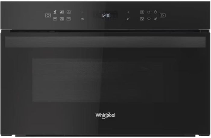 Мікрохвильова піч Whirlpool вбудована, 31л, електронне упр., 1000Вт, гриль, дисплей, чорний