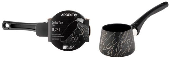 Турка ARDESTO Black Mars, 0.25л, алюміній, бакеліт, чорний