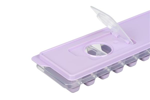 Форма для льоду з кришкою ARDESTO Fresh Stick, 27х9.5х3.8см, силікон, пластик, ліловий