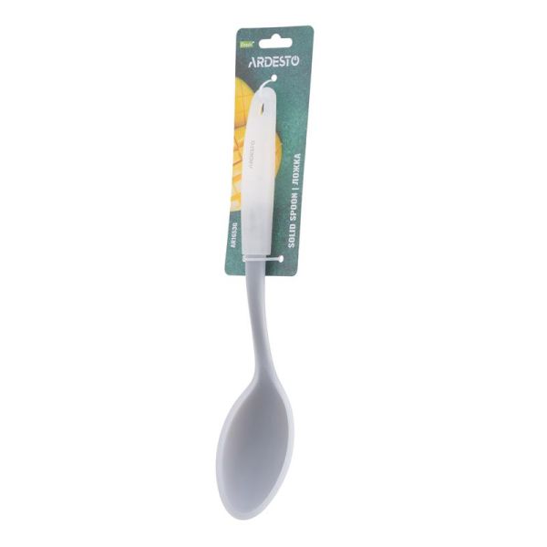 Ложка ARDESTO Fresh, 31.2см, силікон, пластик, сірий