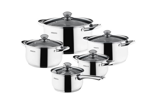 Набір посуду ARDESTO Gemini Gourmet Varese, 10 предметів, нержавіюча сталь