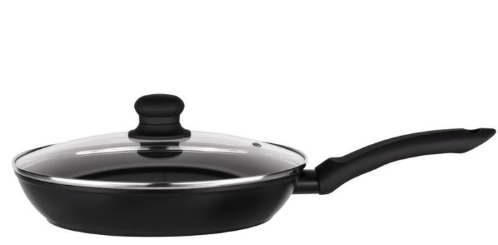 Сковорода з кришкою ARDESTO Gemini Gourmet Aosta, 24см, алюміній, чорний
