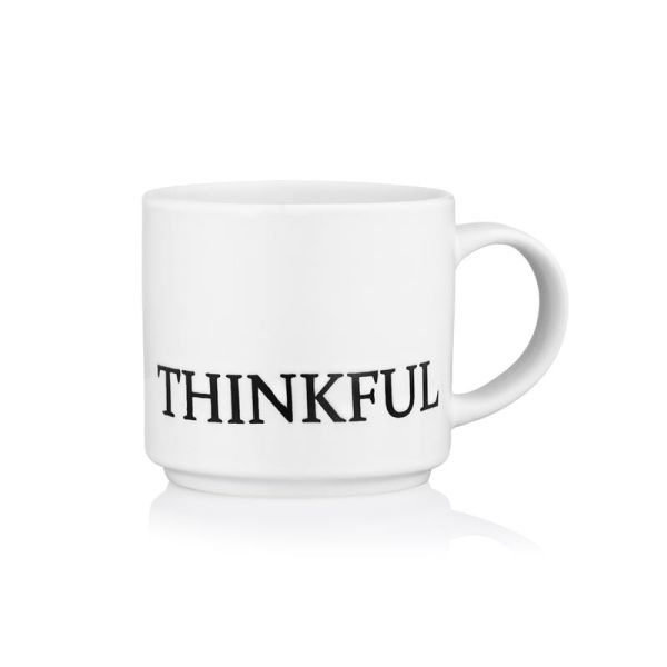Чашка ARDESTO Thinkful, 420мл, кераміка, білий