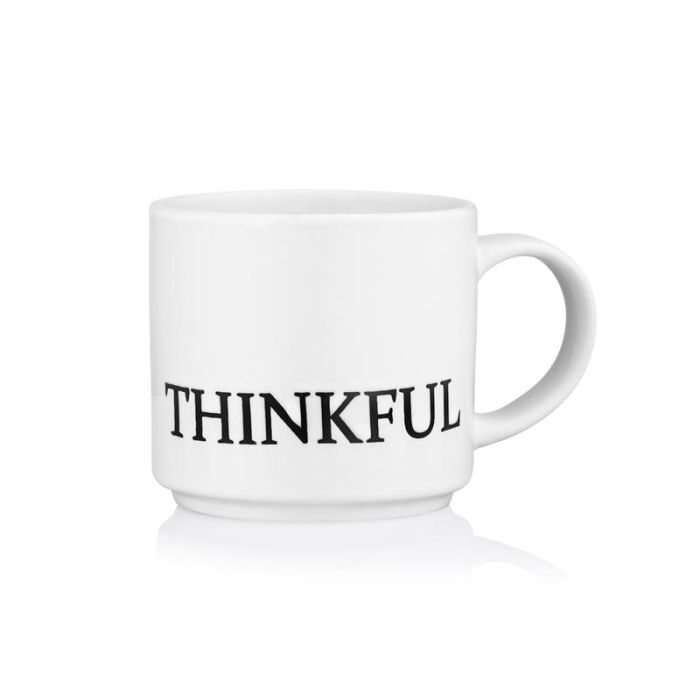 Чашка ARDESTO Thinkful, 420мл, кераміка, білий