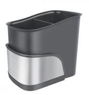Органайзер для щіток ARDESTO Minimalism, 15х10х13.5см, пластик, нержавіюча сталь, сірий