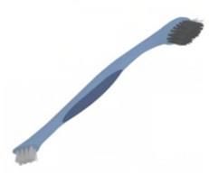 Щітка для миття посуду 2 в 1 ARDESTO Solid 27х6см, пластик, блакитний