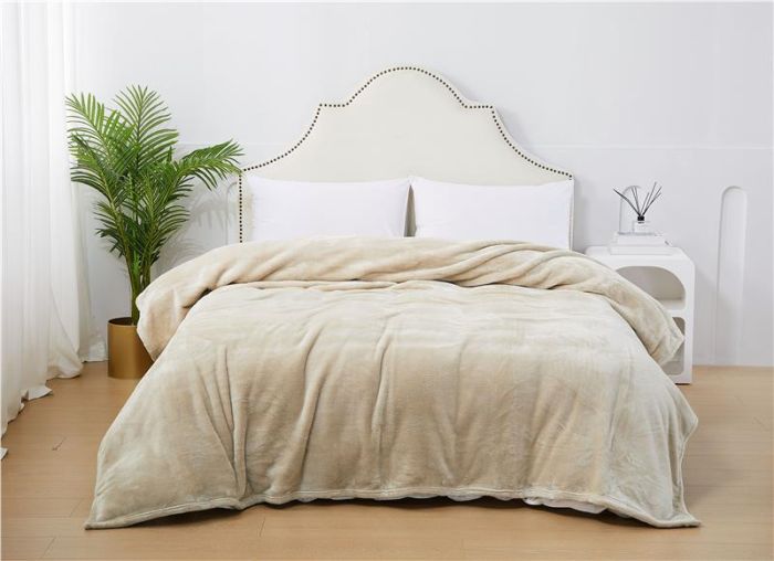 Покривало ARDESTO Delicate 160х200см, 100% поліестер, бежевий